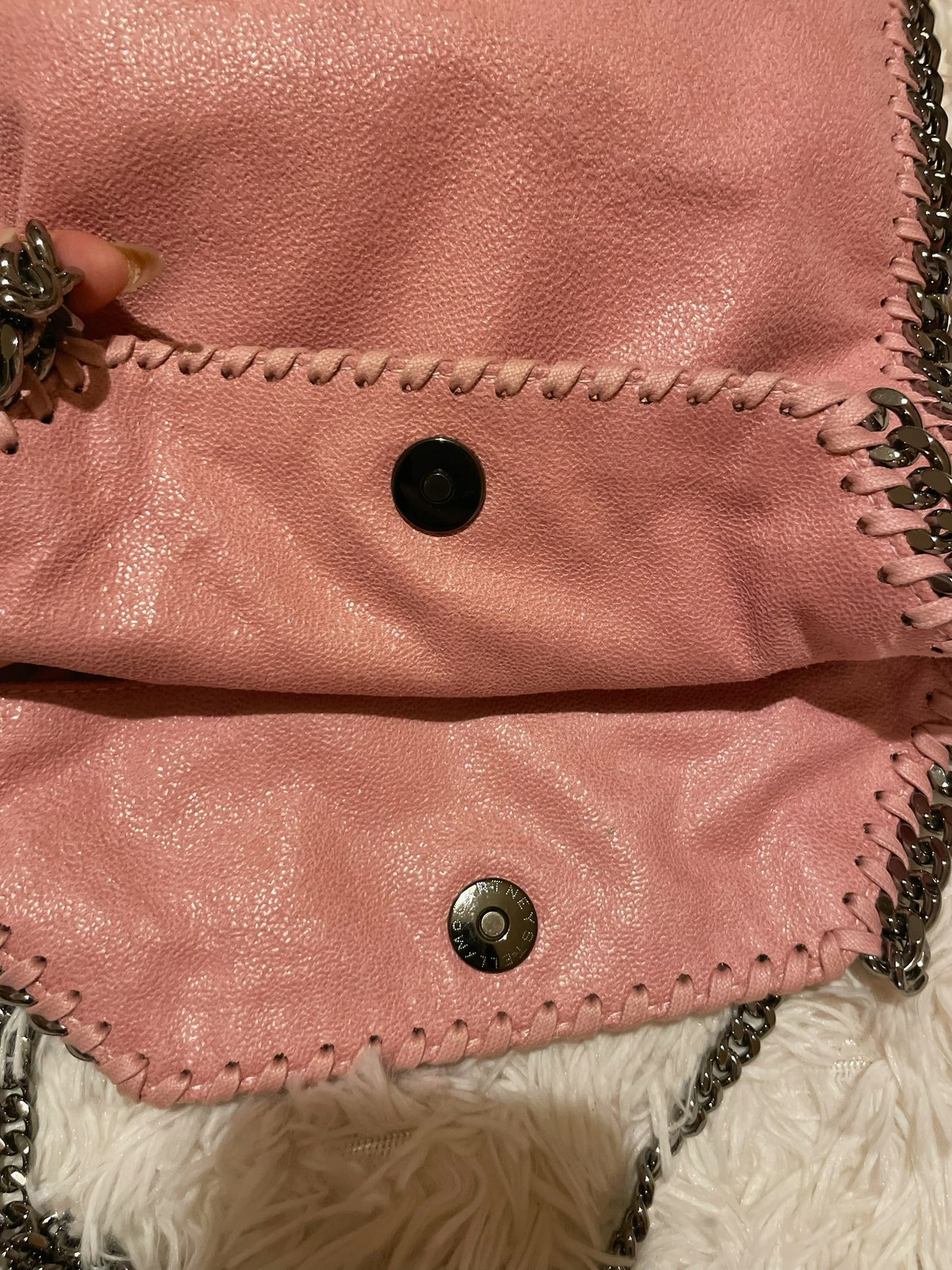 Stella McCartney Falabella Fold Over Tote in Cream Canvas