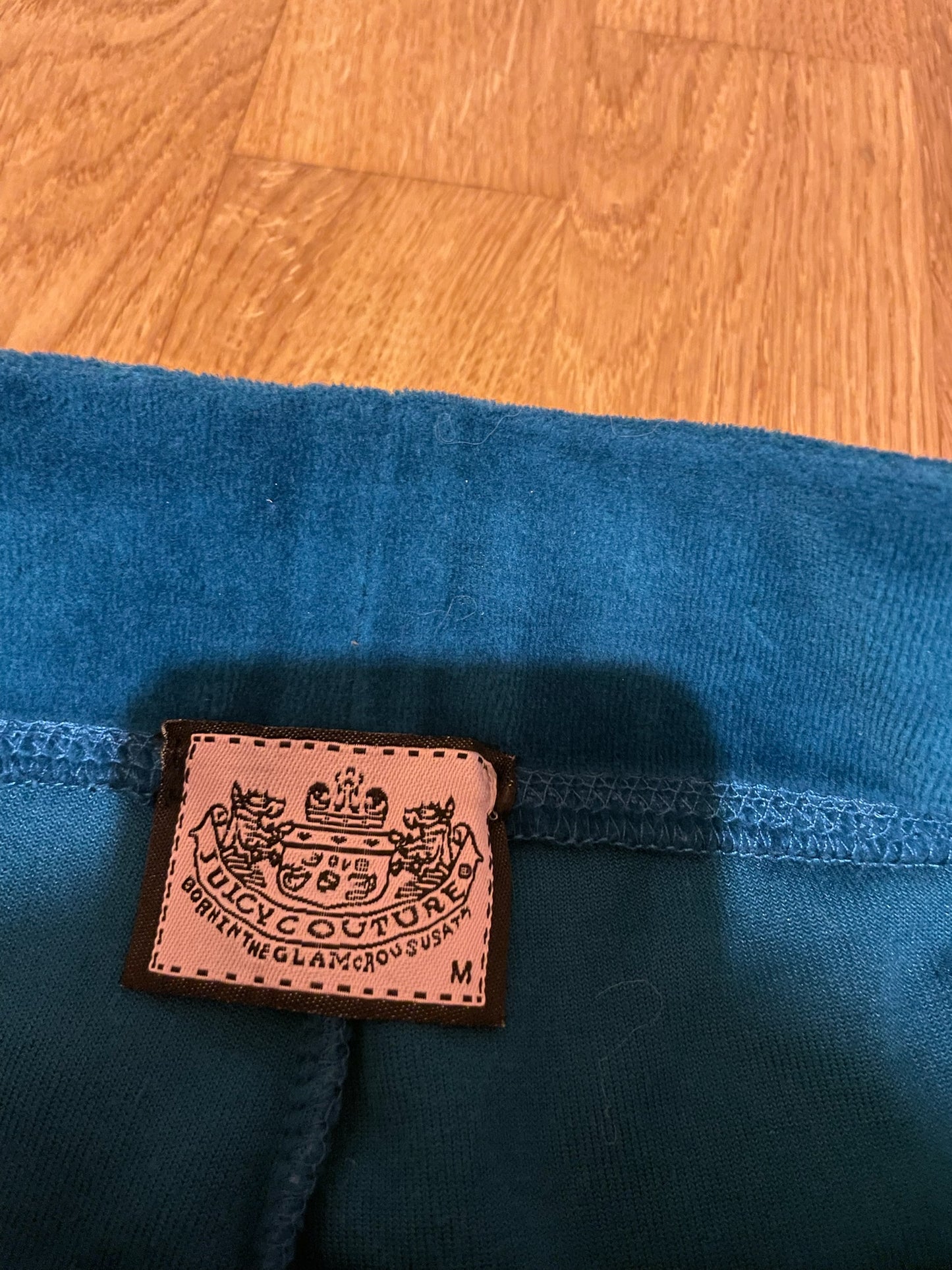 Juicy Couture Velour Tracksuit Set – Teal Blue, Hoodie & Pants