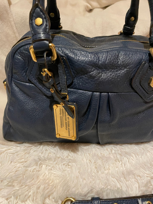 Marc by Marc Jacobs Classic Q Baby Aidan Satchel – Navy Blue