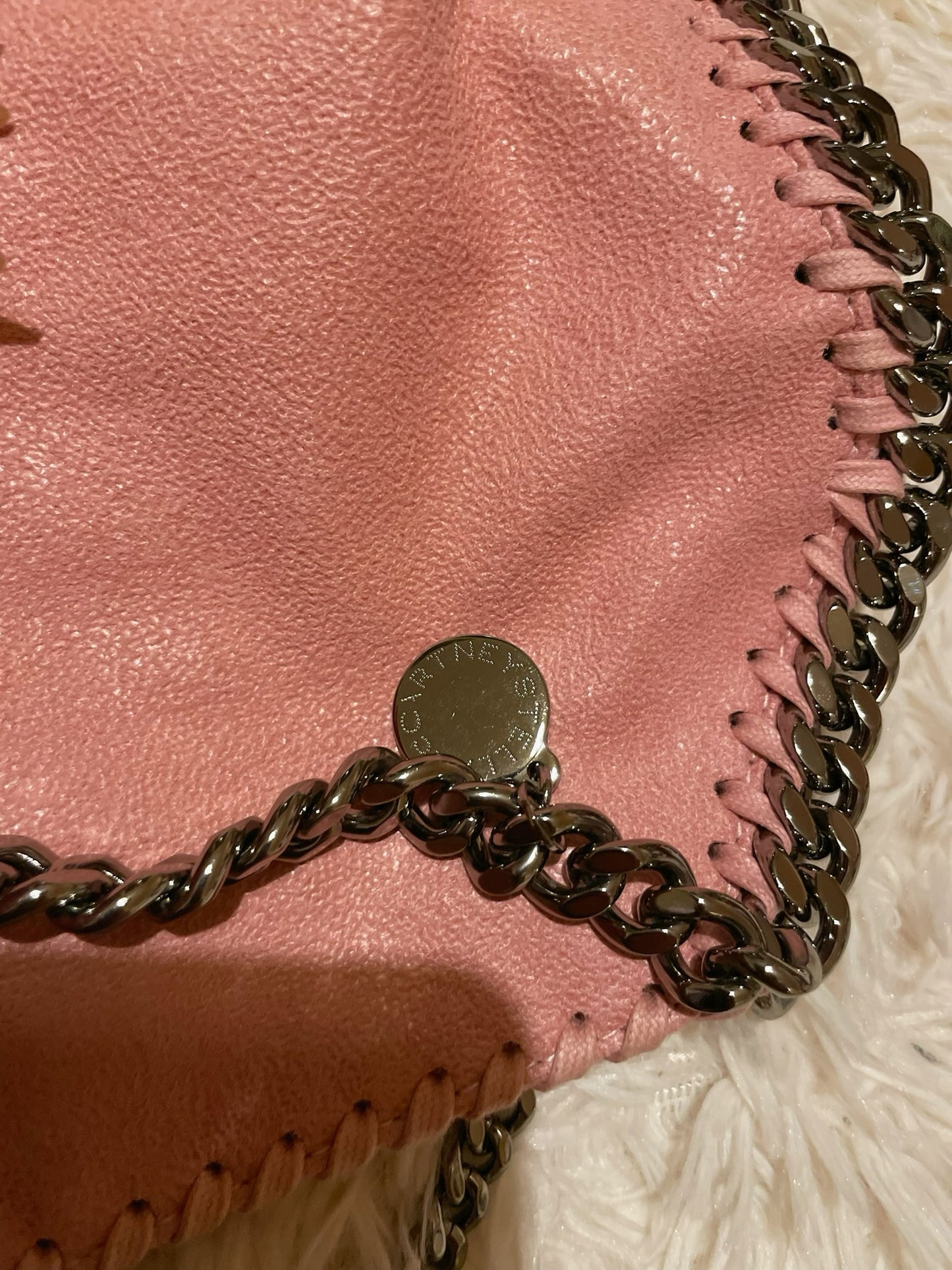 Stella McCartney Falabella Fold Over Tote in Cream Canvas