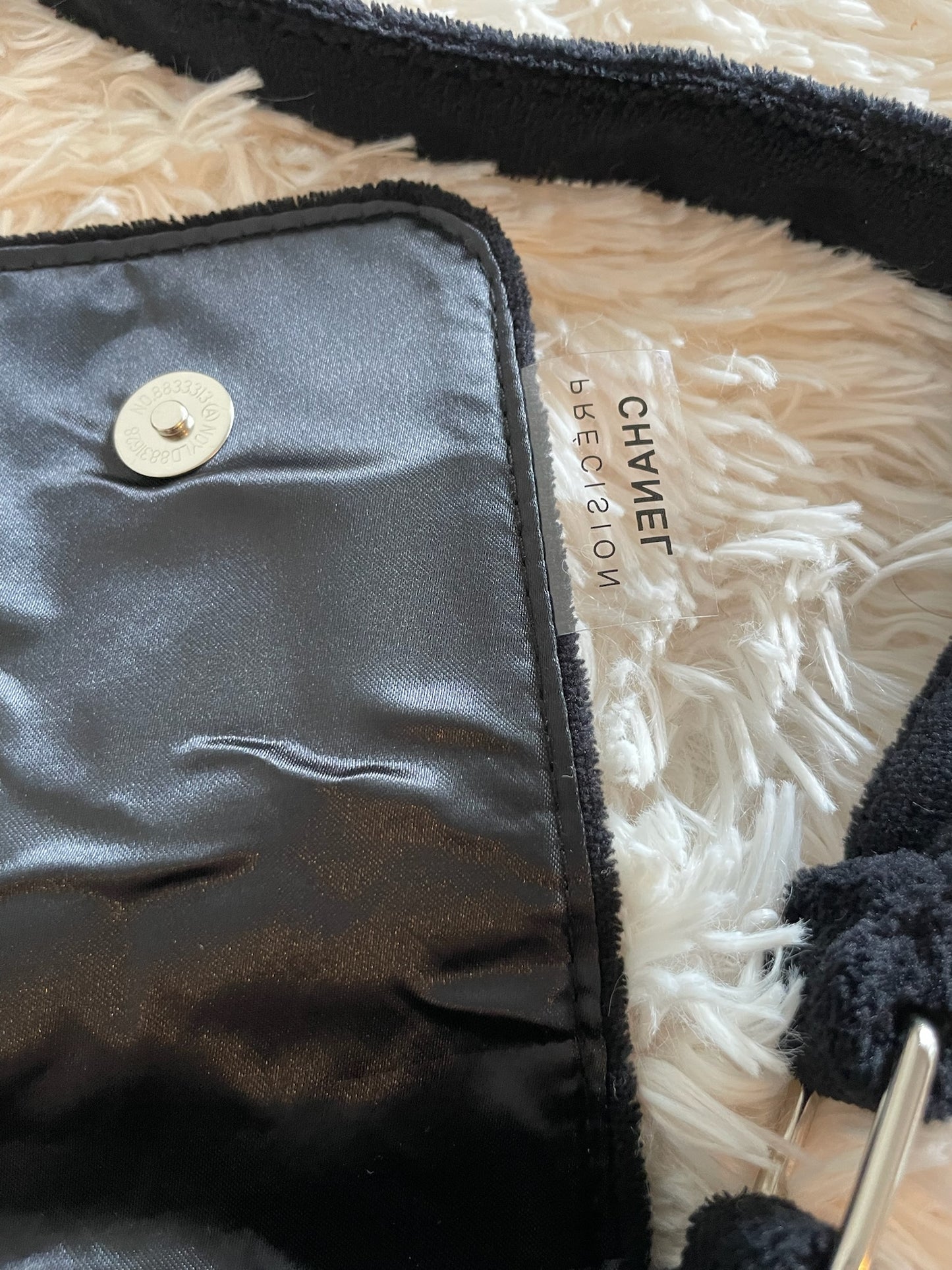 Chanel Terrycloth Shoulder Bag – Black
