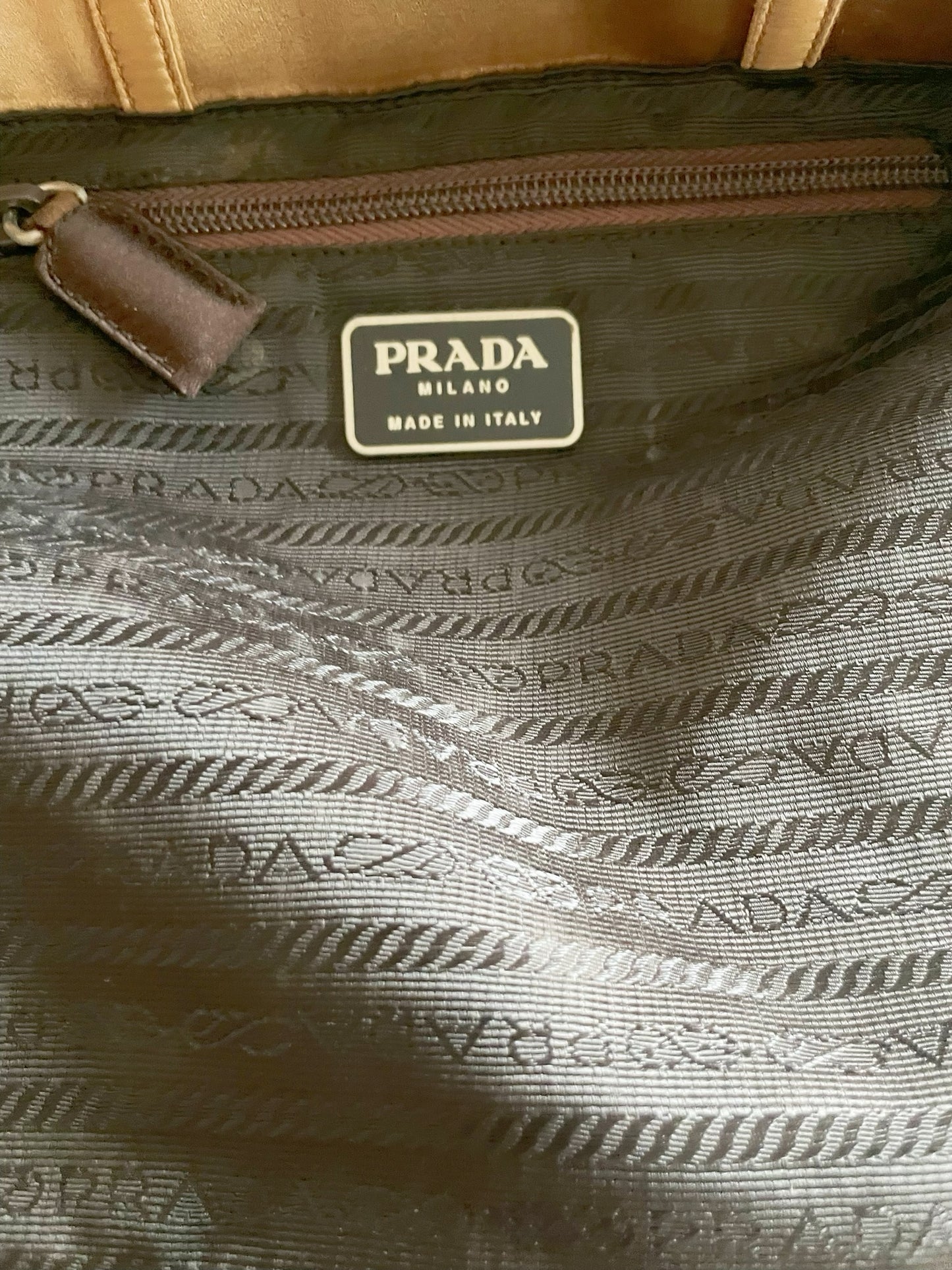 Prada Vintage Satin Tote Bag – Gold