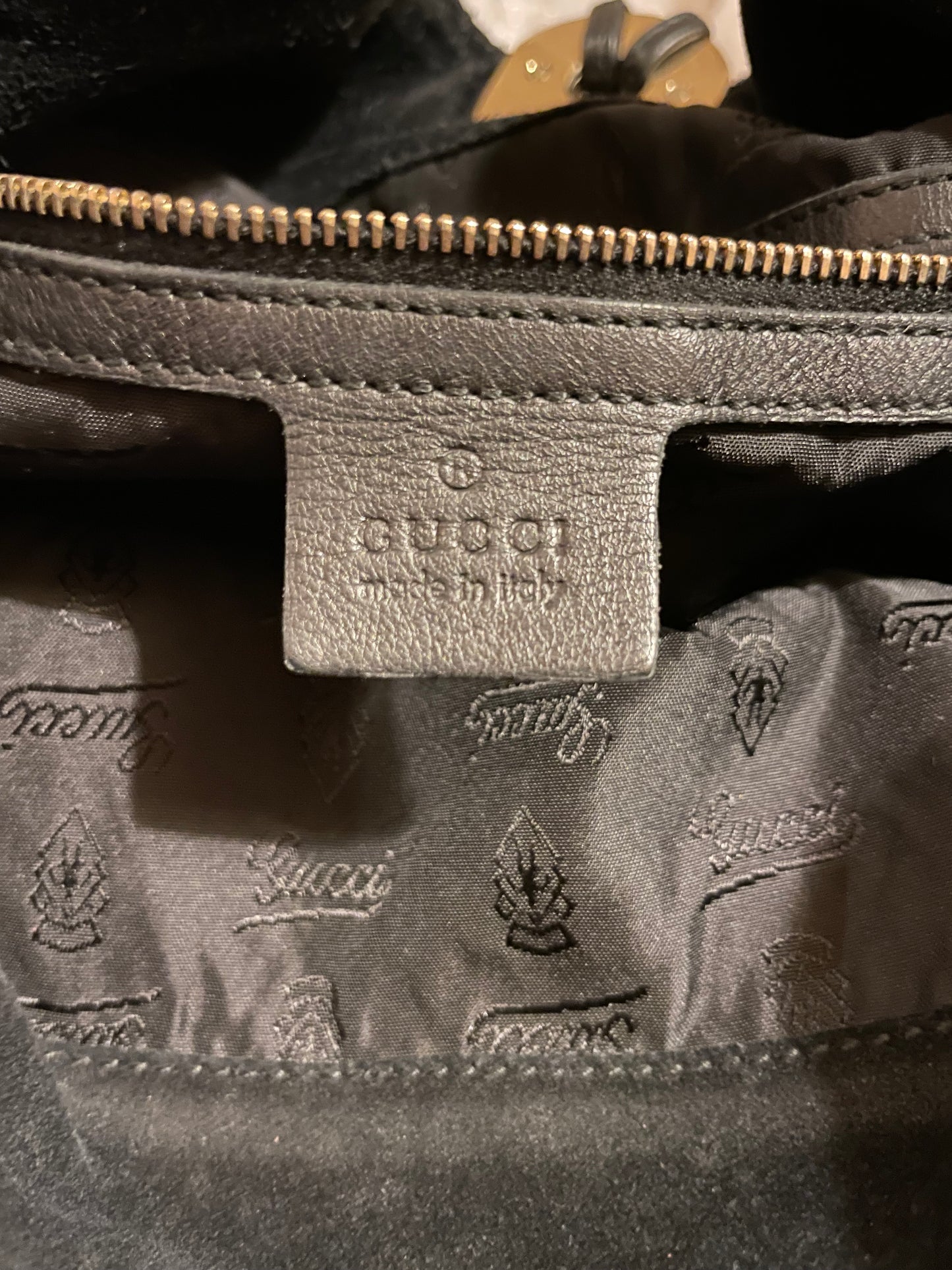 Gucci Indy Patent Ombre Leather Hobo Bag