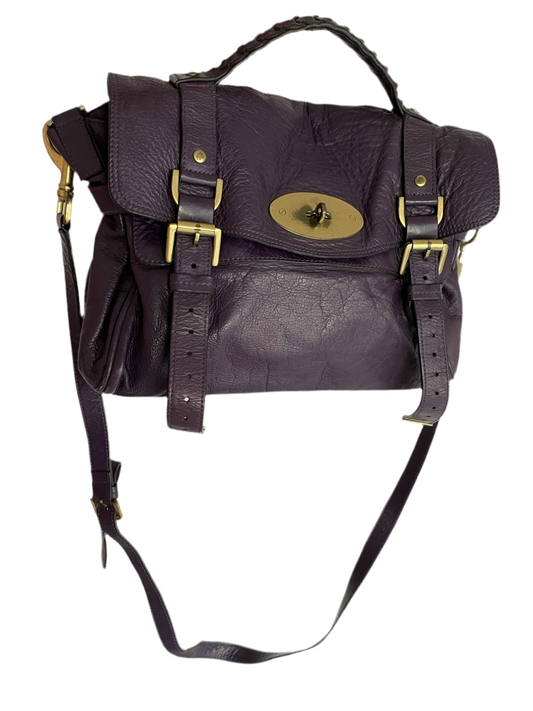Mulberry Alexa Bag Medium – Plum Purple Leather