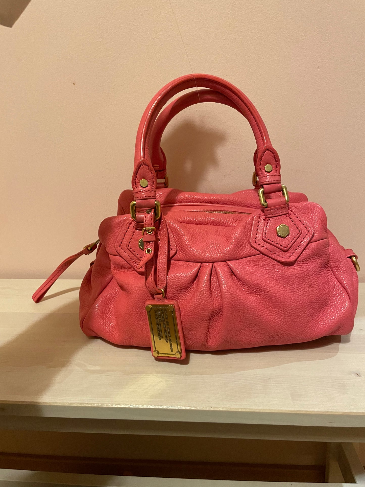 Marc by Marc Jacobs Classic Q Hillier Satchel – Coral Pink