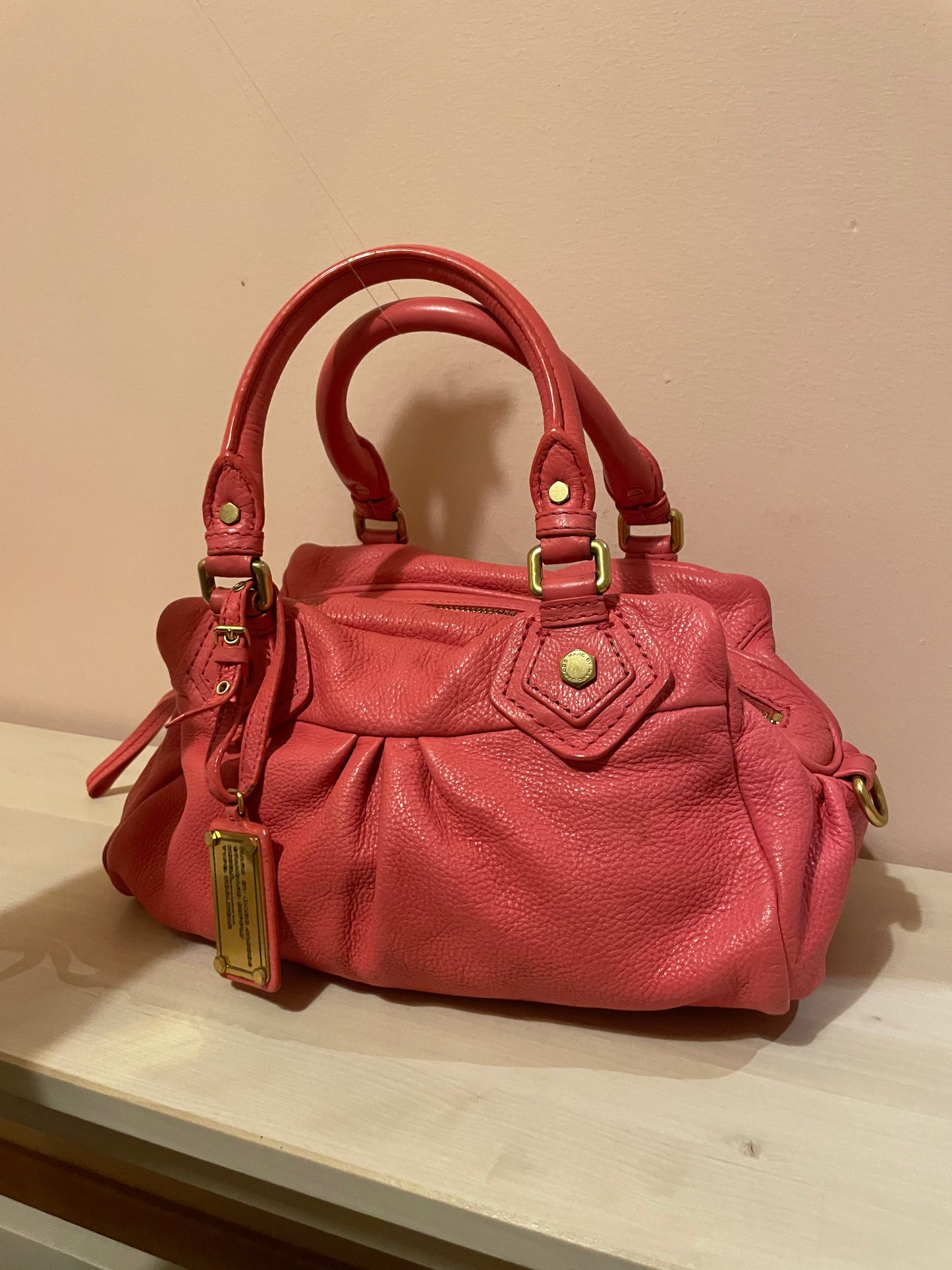 Marc by Marc Jacobs Classic Q Hillier Satchel – Coral Pink