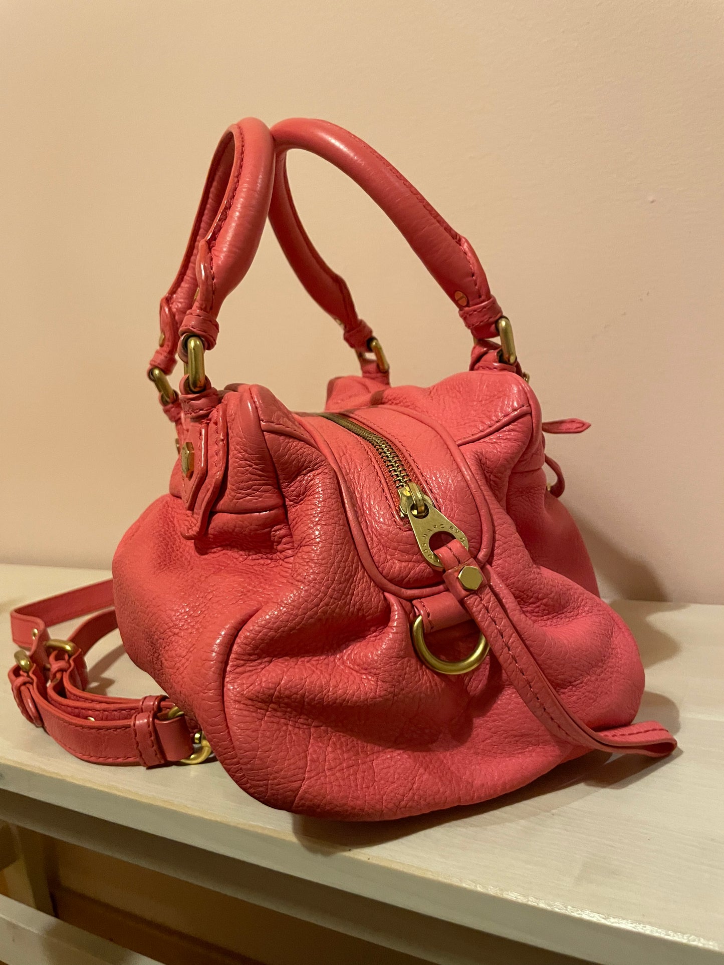 Marc by Marc Jacobs Classic Q Hillier Satchel – Coral Pink