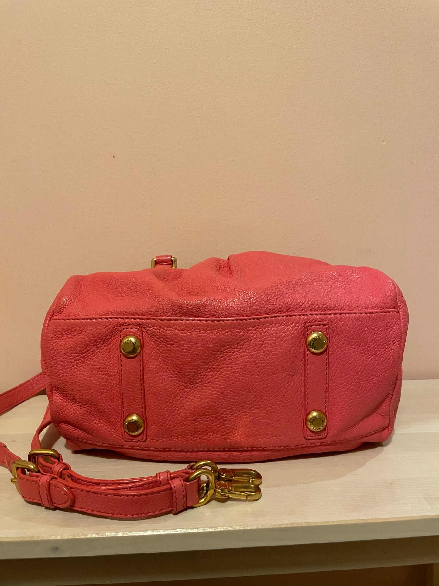Marc by Marc Jacobs Classic Q Hillier Satchel – Coral Pink