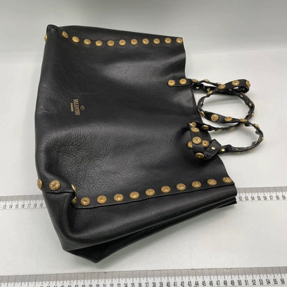 Valentino Garavani Studded Leather Tote Bag – Black/Gold