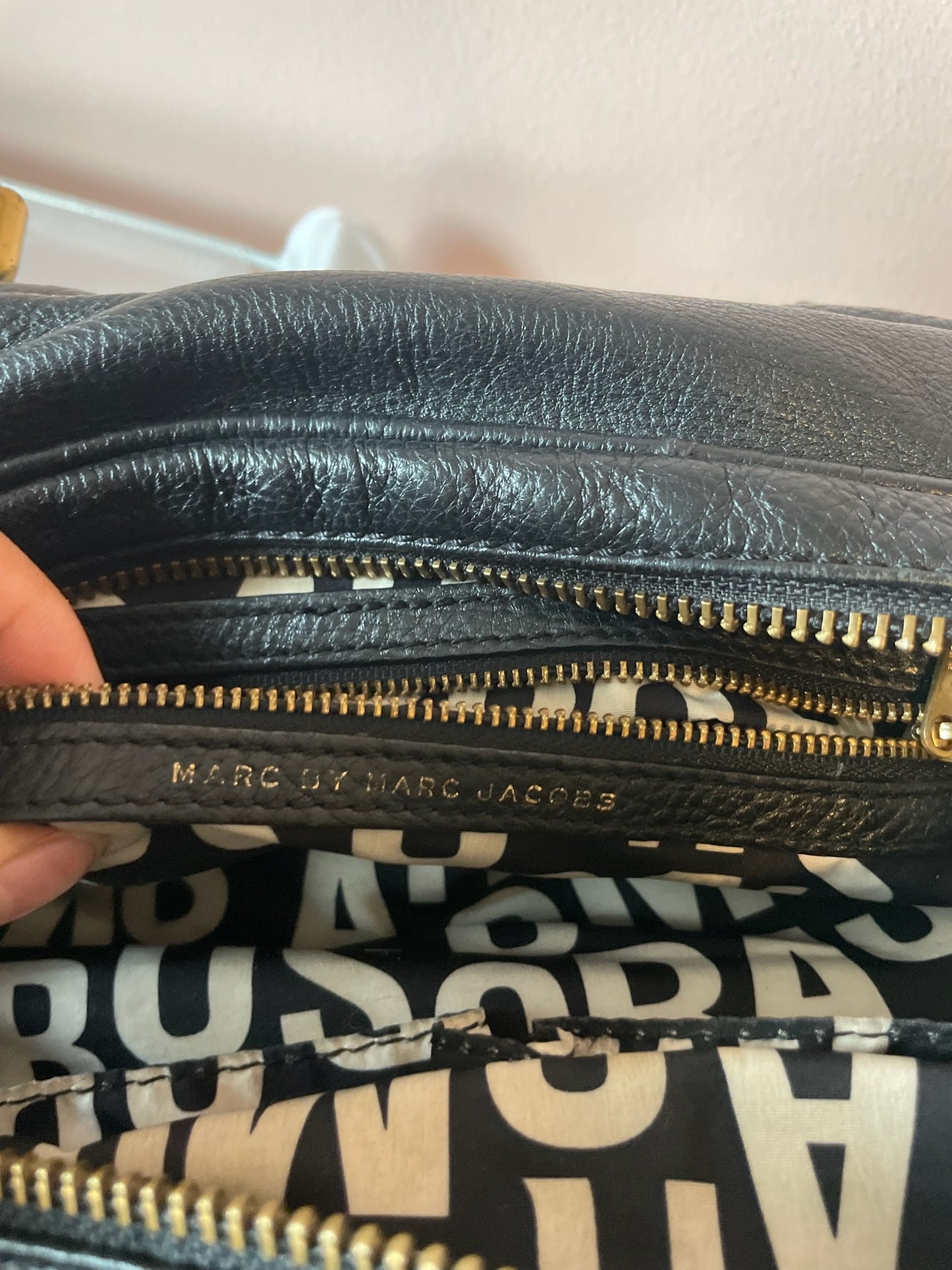 MARC BY MARC JACOBS Classic Q Baby Aidan Satchel – Black Leather