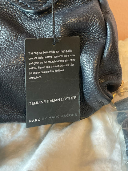 MARC BY MARC JACOBS Classic Q Baby Aidan Satchel – Black Leather（NEW/UNUSED)