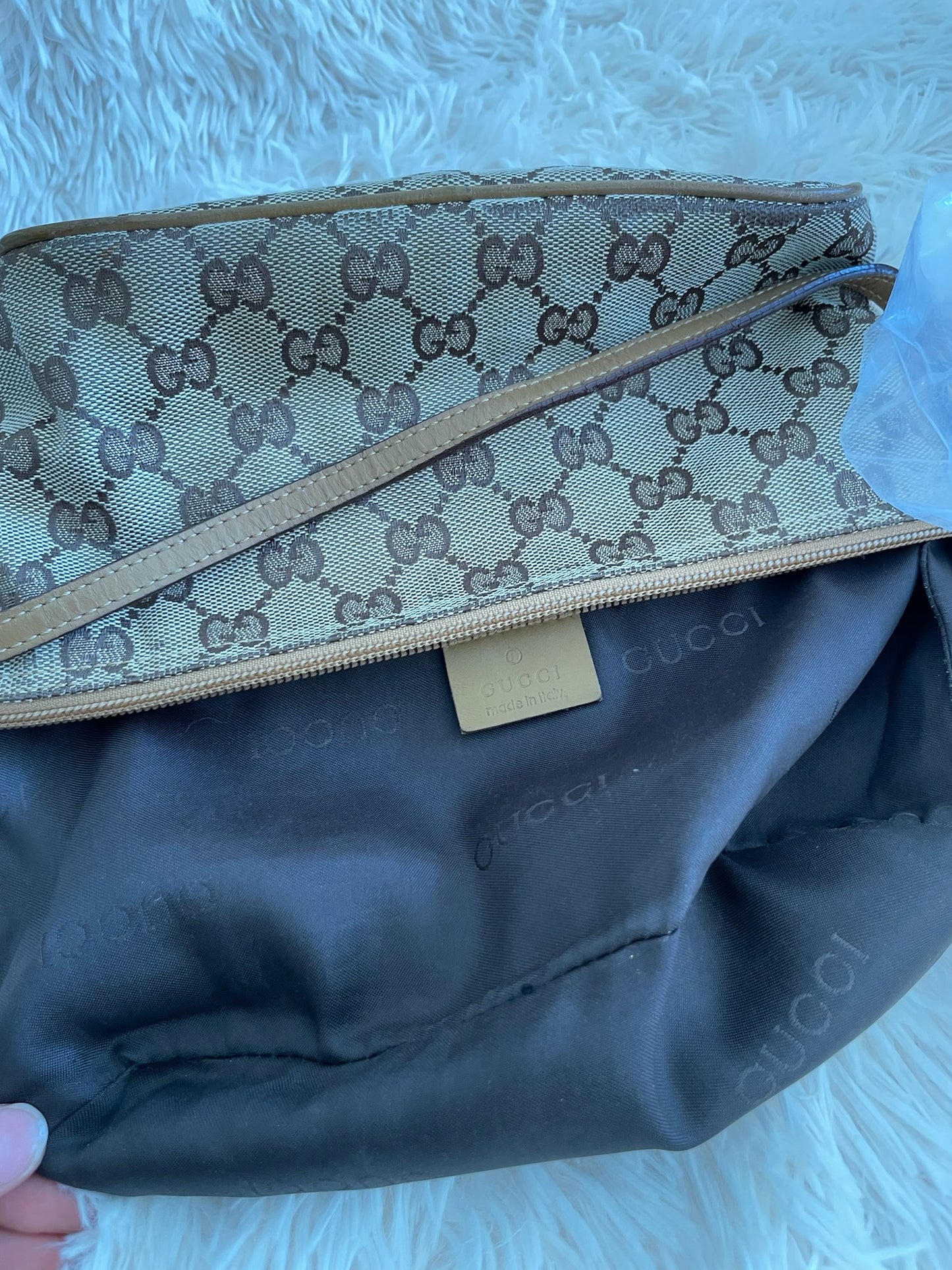 Gucci GG Canvas Mini Bag – Beige/Brown