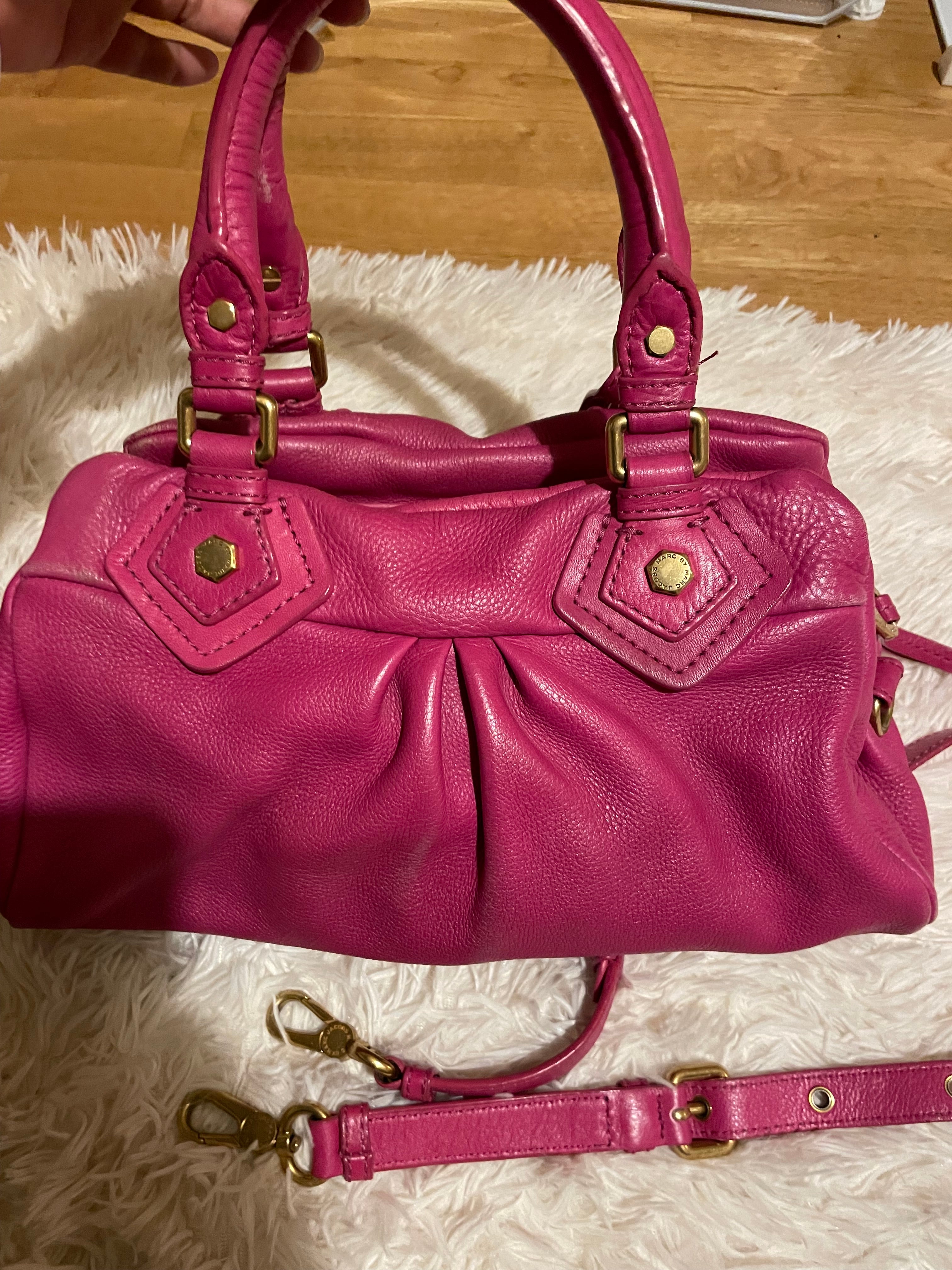 Marc by Marc Jacobs Classic Q Hillier Satchel – Hot Pink – NyaVintage