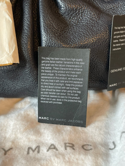 MARC BY MARC JACOBS Classic Q Baby Aidan Satchel – Black Leather（NEW/UNUSED)