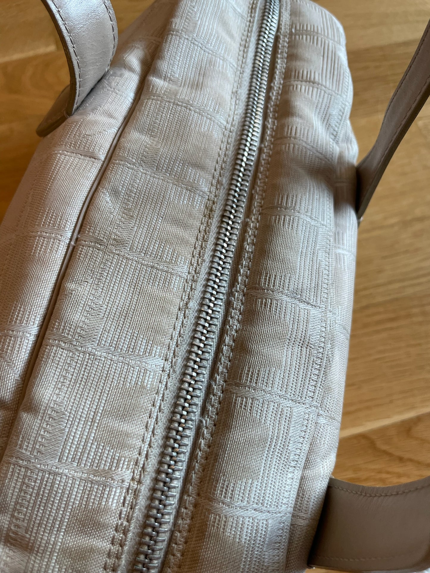 Chanel Cambon Ligne Bowling Bag – Ivory Jacquard with Leather Trim