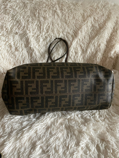 Fendi Zucca Canvas Tote Bag – Brown/Green