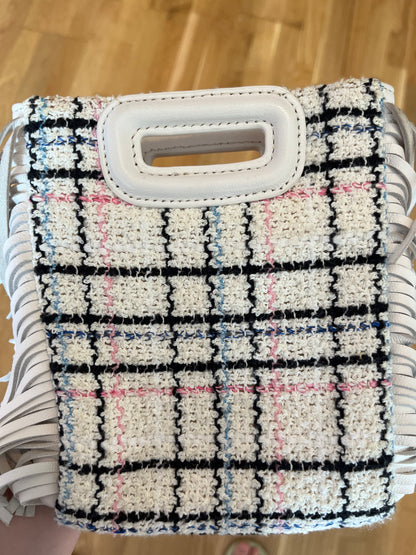 Maje M Mini Tweed Frynsetaske – Flerfarvet