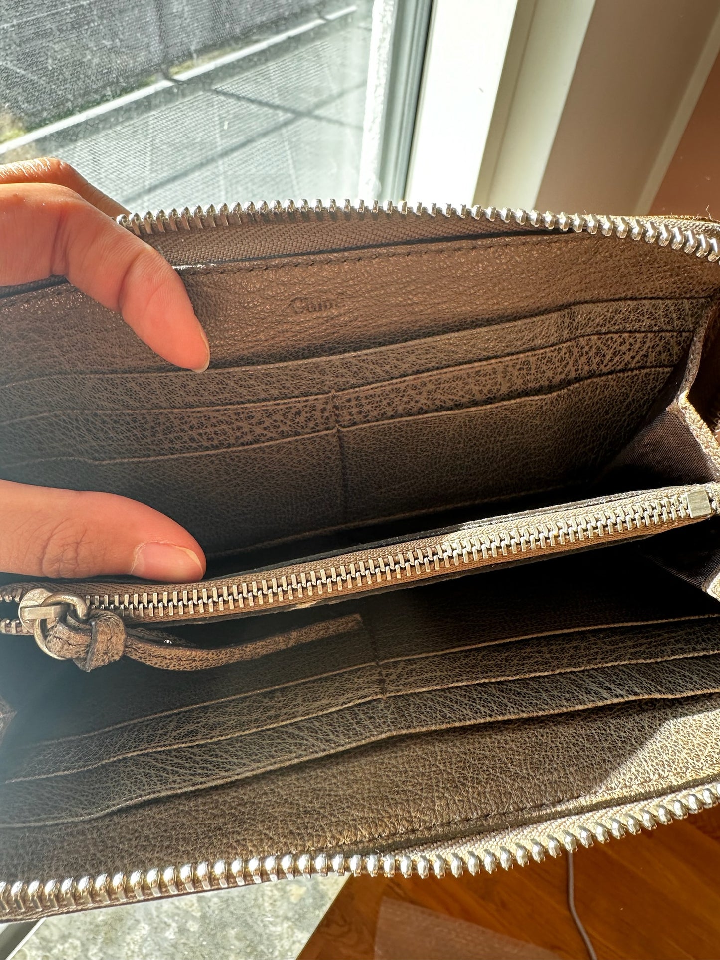 Chloé Paddington Wallet with Padlock – Brown Leather