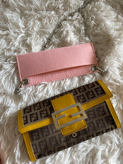Fendi Zucca Canvas Baguette Bag – Brown/Yellow