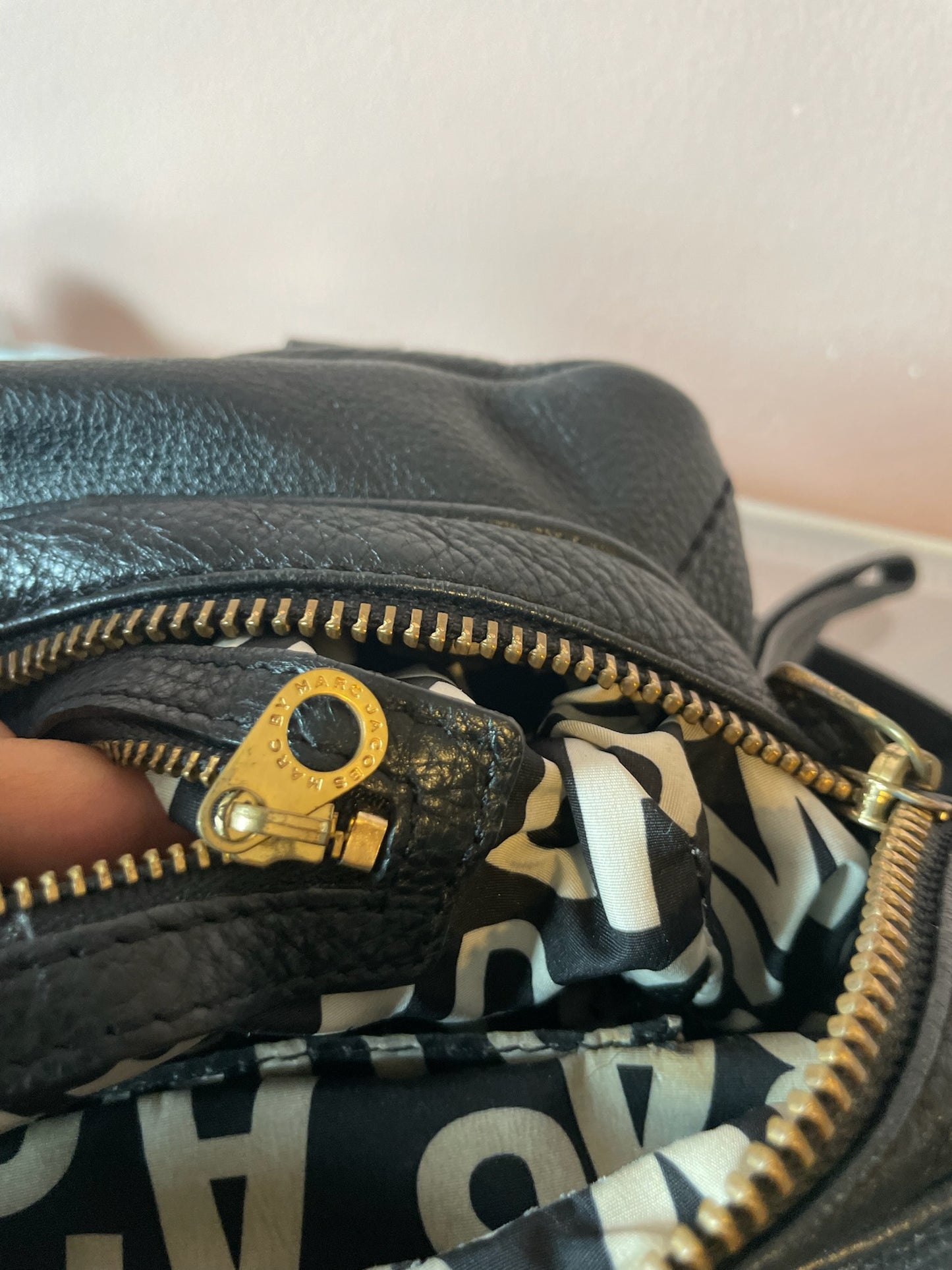 MARC BY MARC JACOBS Classic Q Baby Aidan Satchel – Black Leather