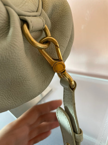 MARC BY MARC JACOBS Classic Q Baby Aidan Satchel – Ivory Leather