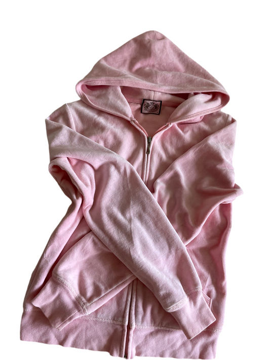 Juicy Couture Velour Hoodie – Pink, Size S