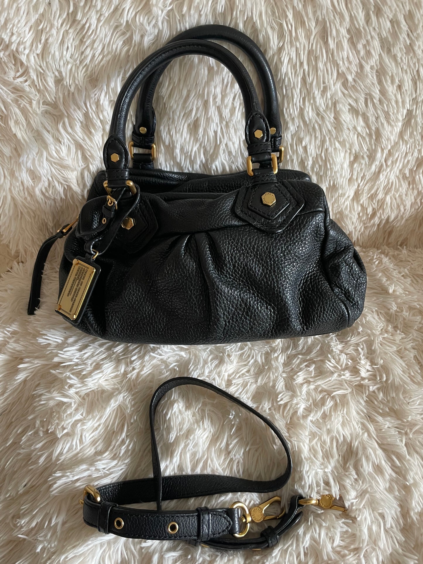 Marc by Marc Jacobs Classic Q Baby Aidan Satchel – Black