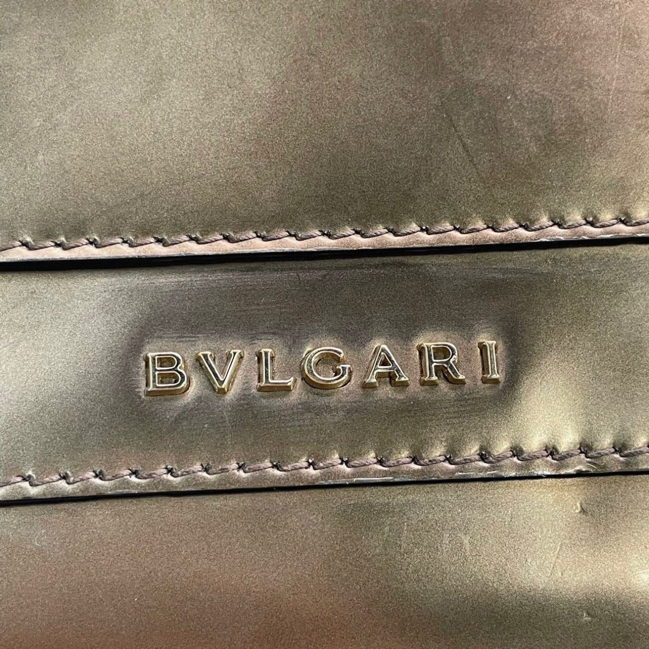 BVLGARI Serpenti Forever Metallic Bronze Shoulder Bag