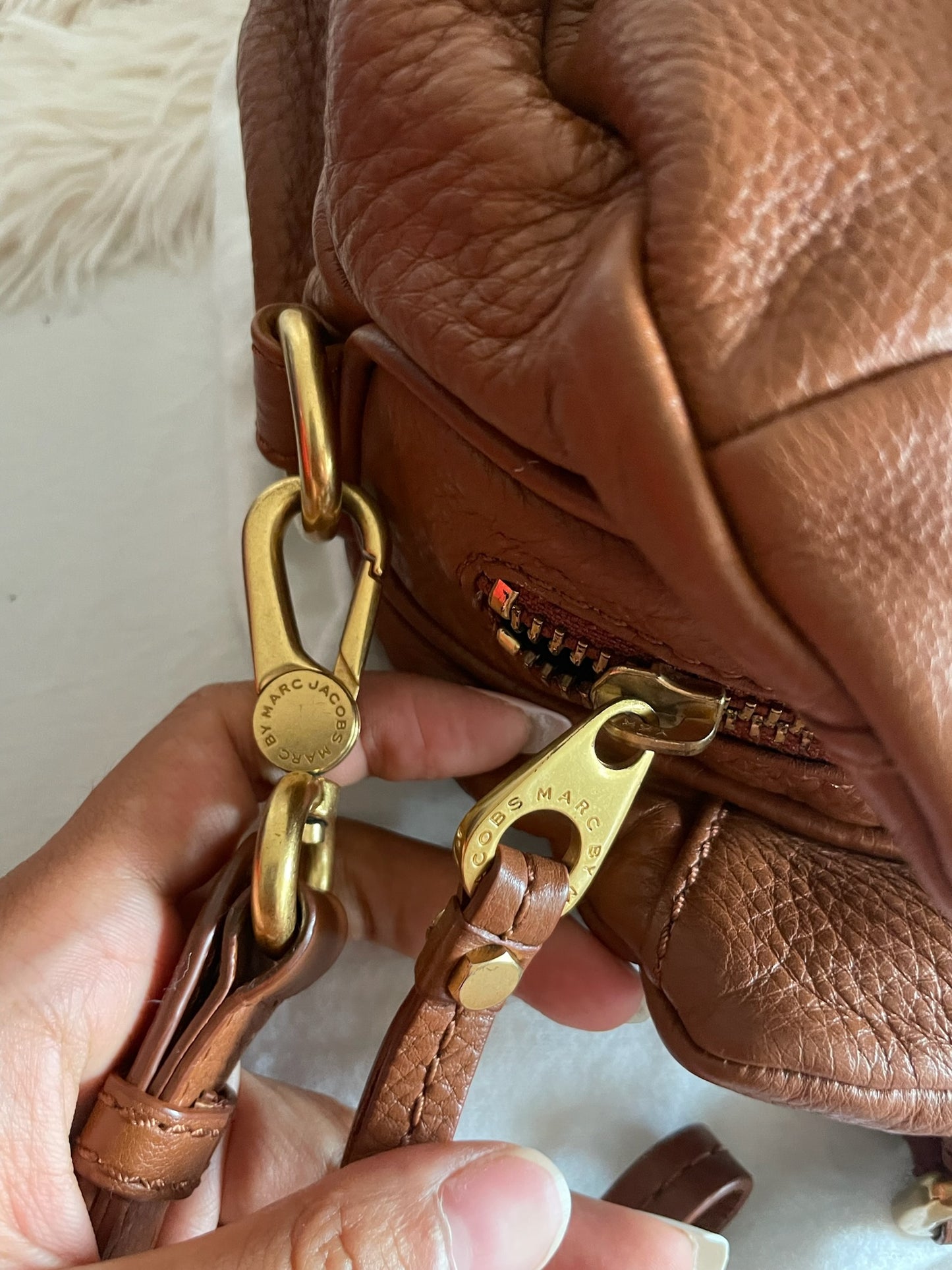 Marc by Marc Jacobs Classic Q Baby Aidan Satchel Bag– Brown