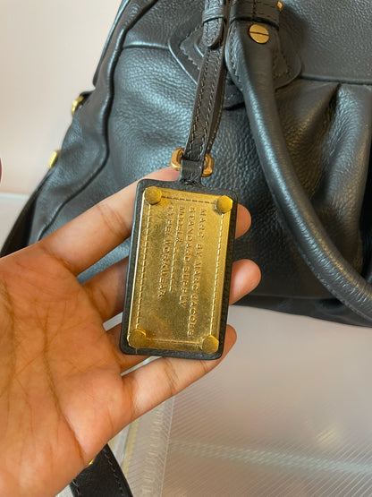 MARC BY MARC JACOBS Classic Q Mini Hillier Satchel – Black with Gold Hardware