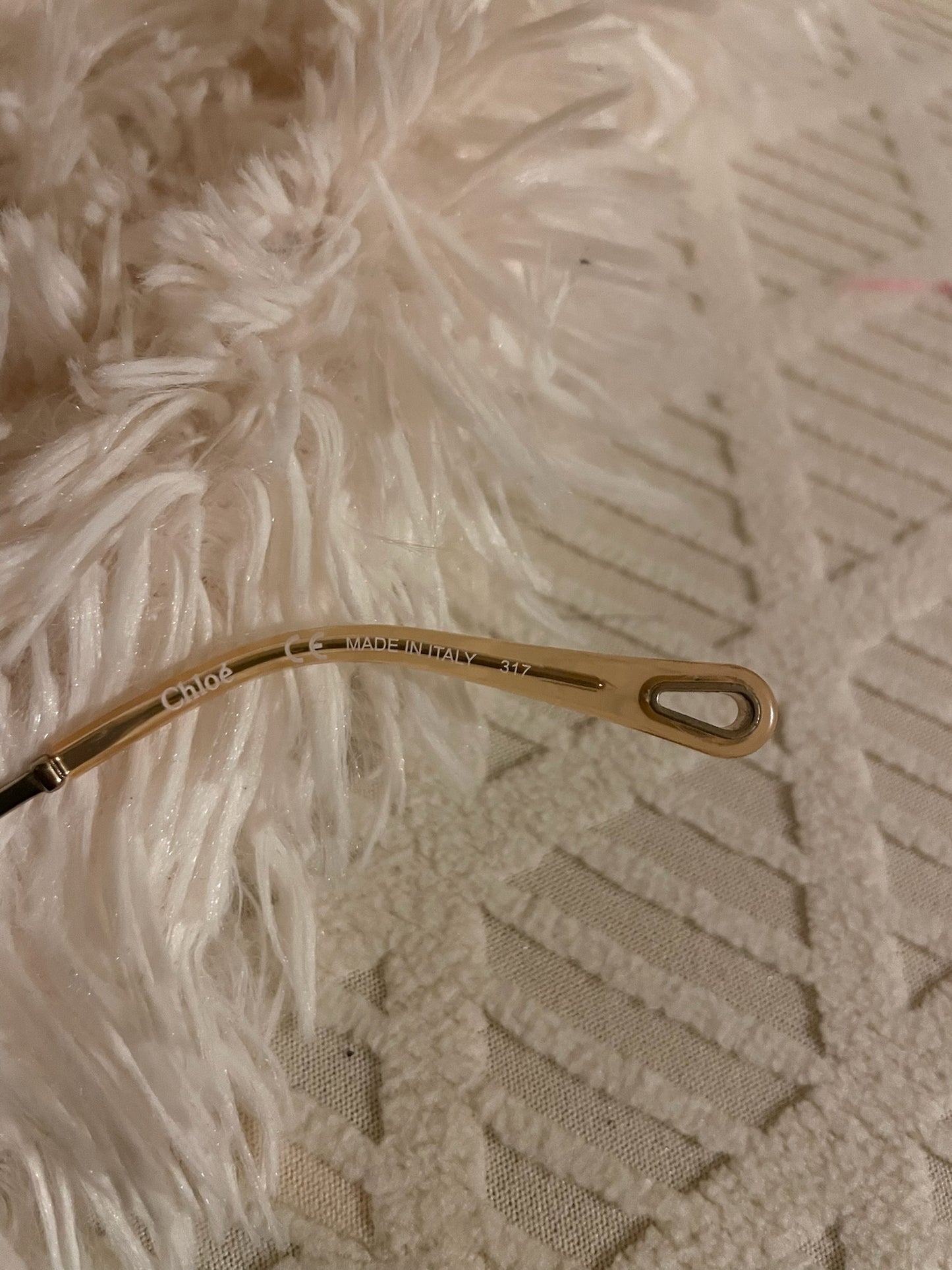 Chloé CE114SD Oversized Round Sunglasses – Gold Frame, Gradient Brown Lenses