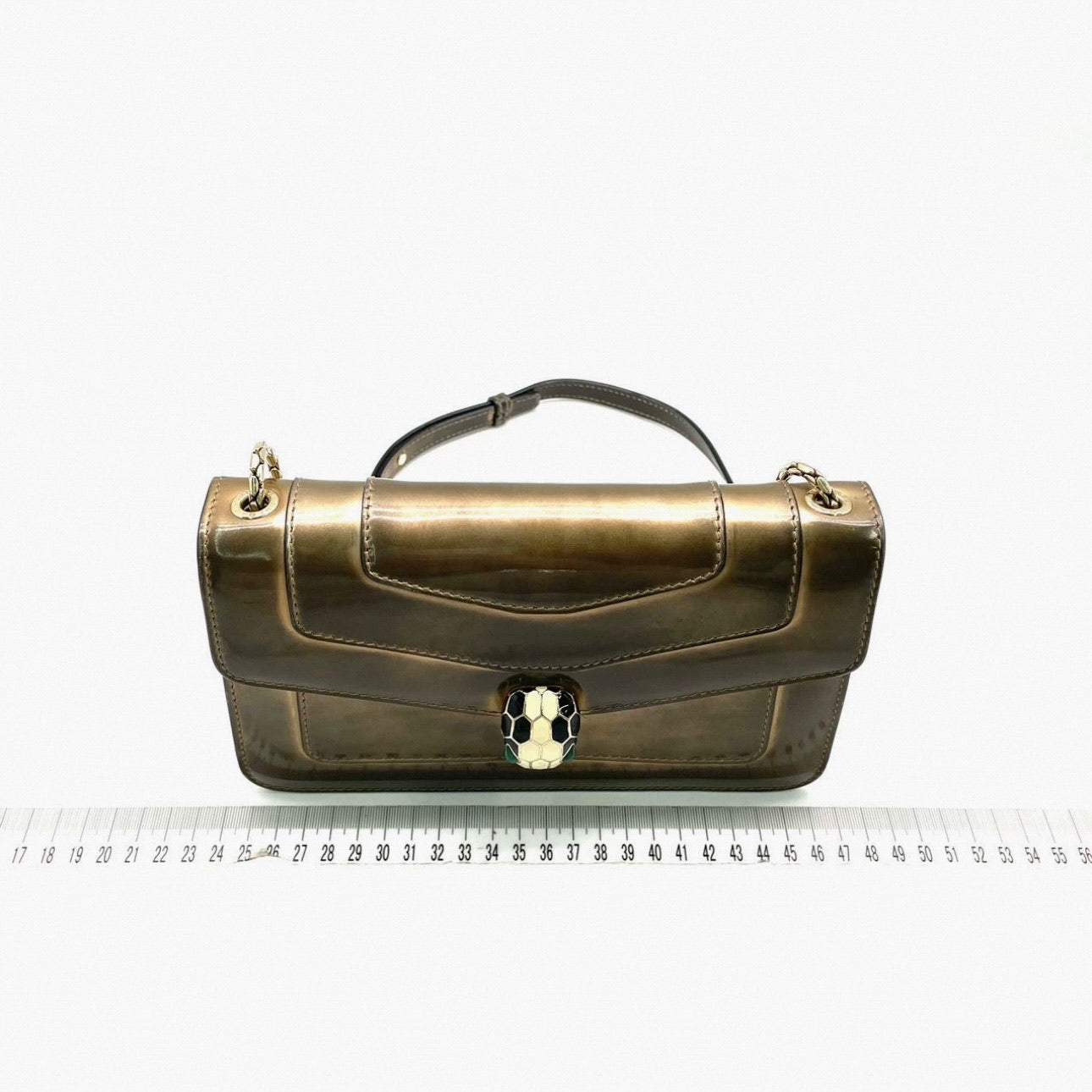 BVLGARI Serpenti Forever Metallic Bronze Shoulder Bag