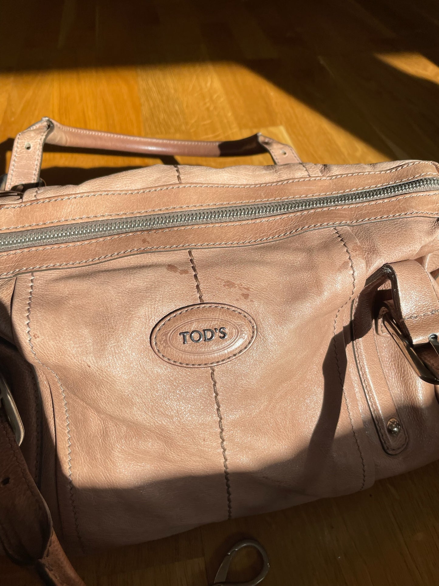 Tod’s Leather Satchel Bag – Light Pink