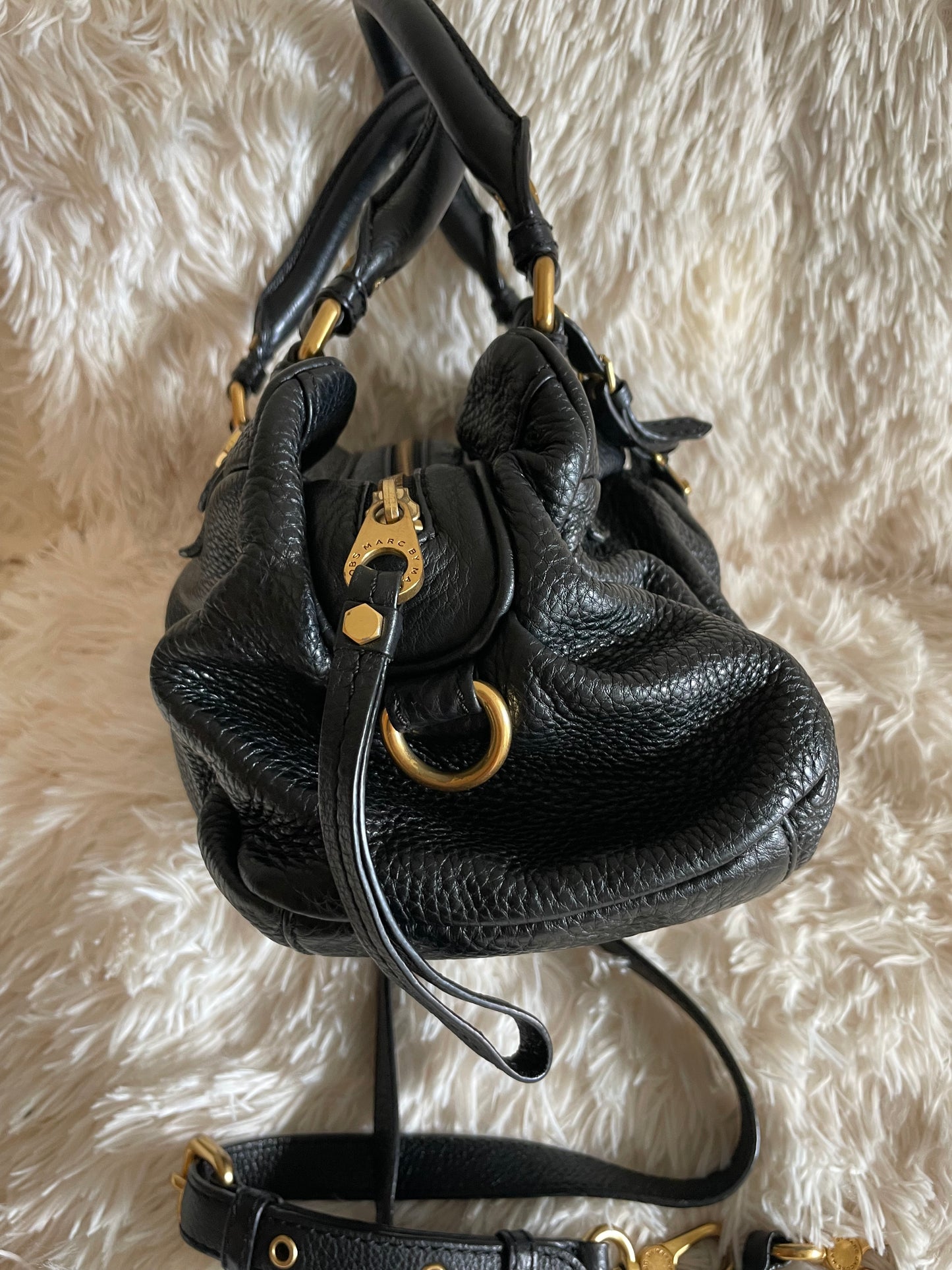 Marc by Marc Jacobs Classic Q Baby Aidan Satchel – Black