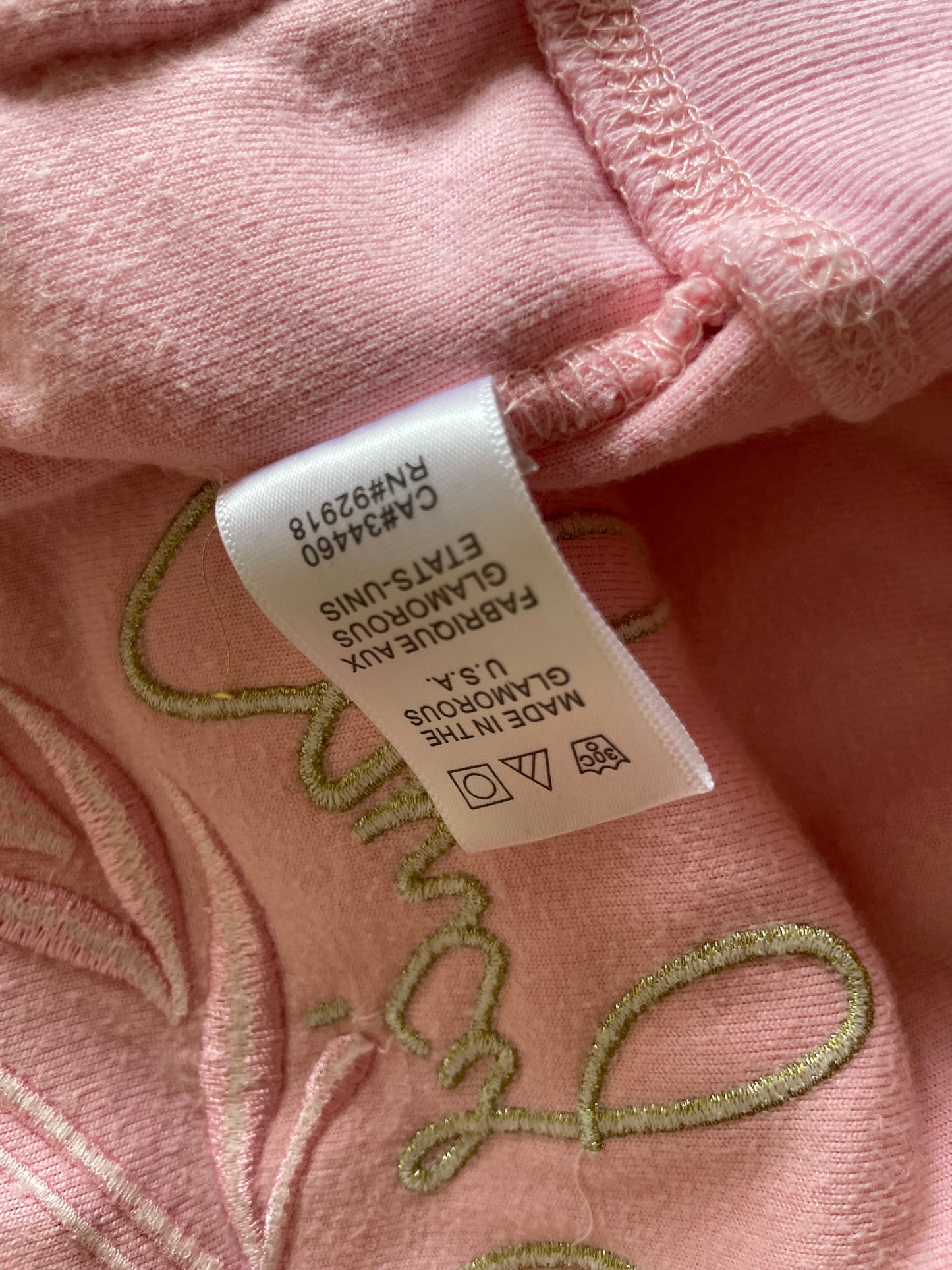 Juicy Couture Velour Hoodie – Pink, Size S