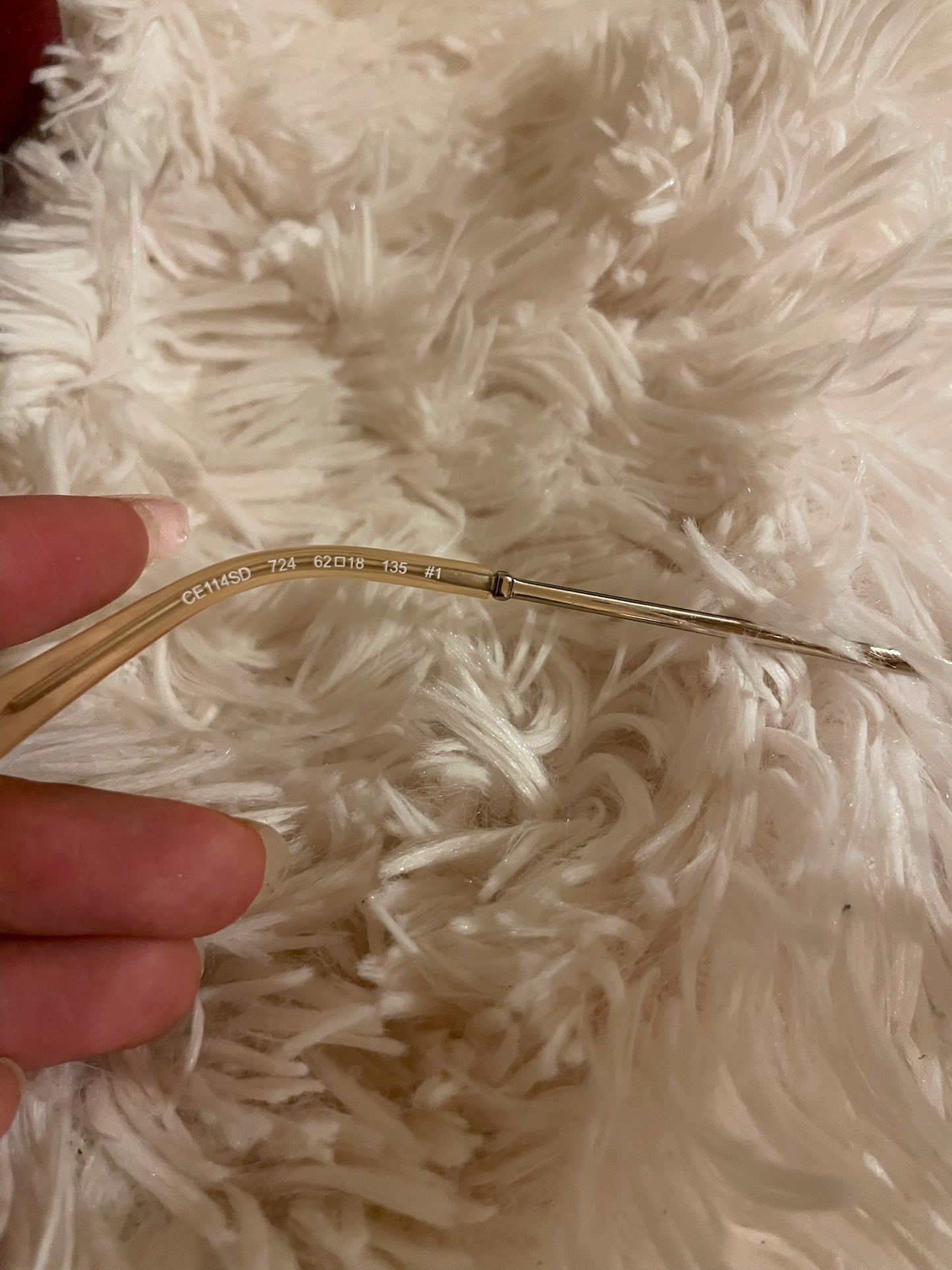 Chloé CE114SD Oversized Round Sunglasses – Gold Frame, Gradient Brown Lenses