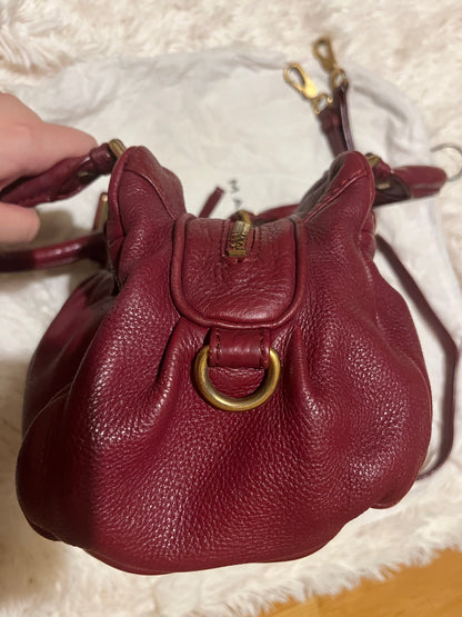 Marc by Marc Jacobs Classic Q Baby Aidan Satchel – Burgundy