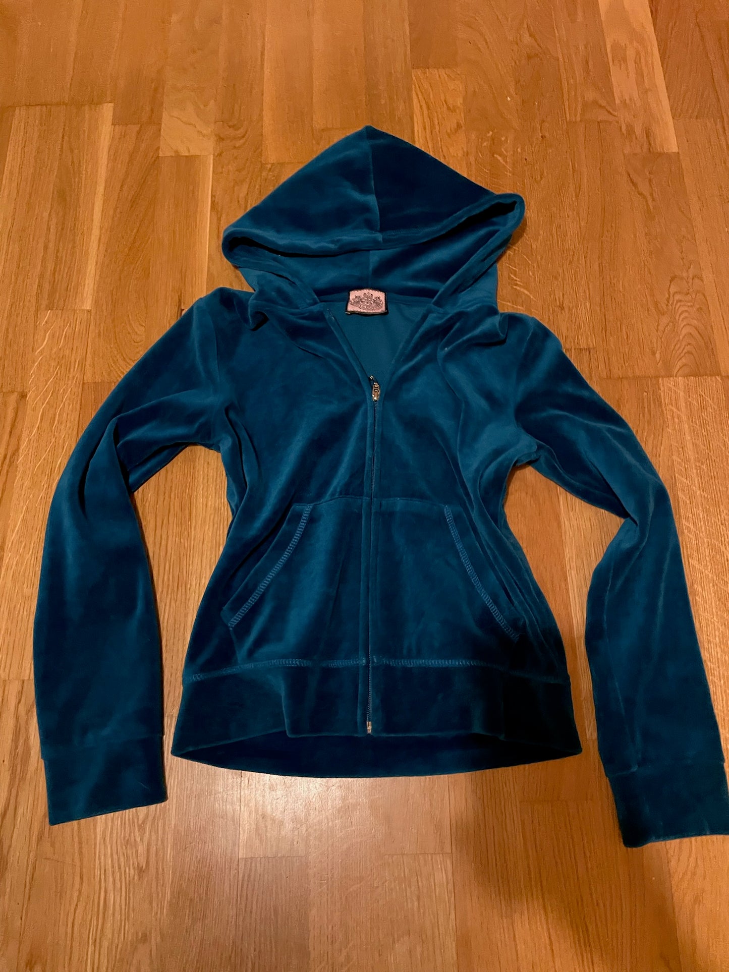 Juicy Couture Velour Tracksuit Set – Teal Blue, Hoodie & Pants