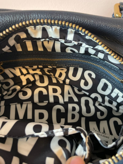 MARC BY MARC JACOBS Classic Q Baby Aidan Satchel – Black Leather（NEW/UNUSED)