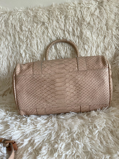 Mulberry Bayswater Limited Edition Tote Bag – Python Leather, Blush Pink