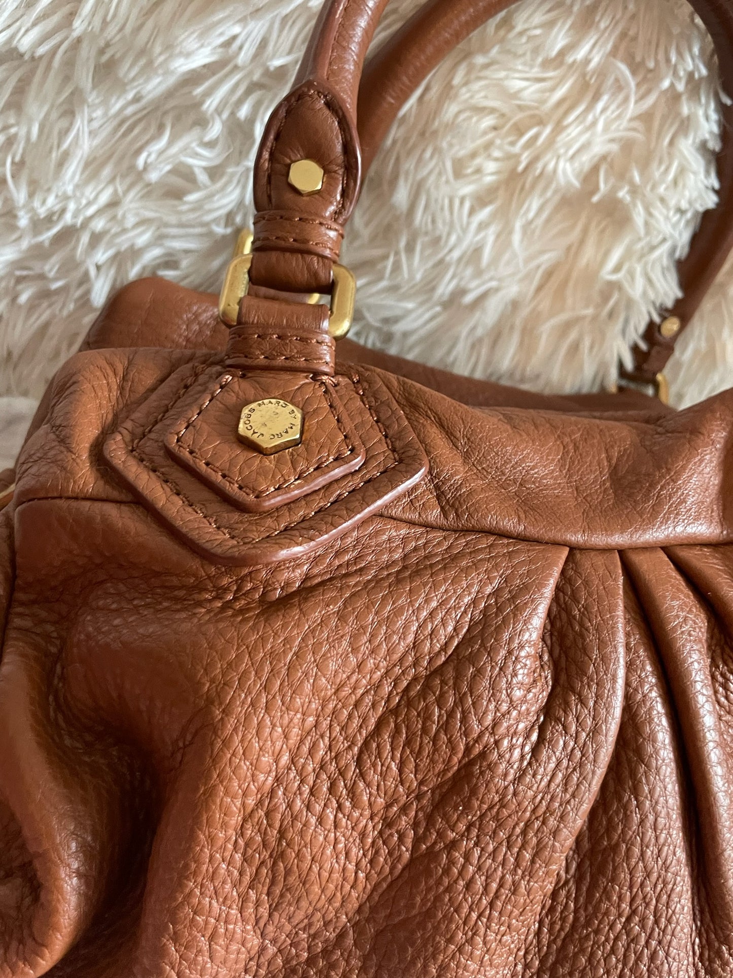Marc by Marc Jacobs Classic Q Baby Aidan Satchel Bag– Brown