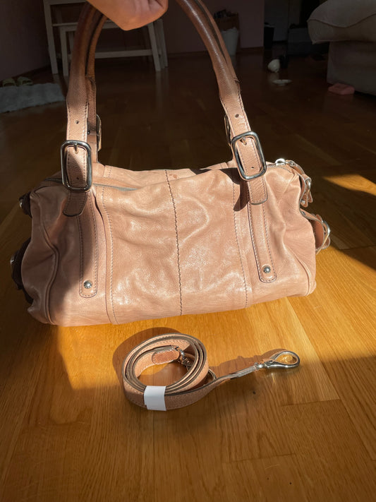 Tod’s Leather Satchel Bag – Light Pink