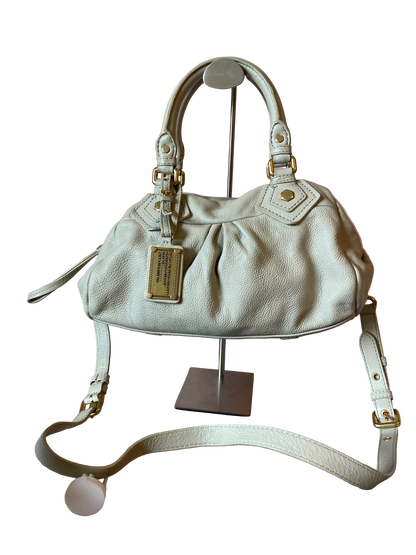 MARC BY MARC JACOBS Classic Q Baby Aidan Satchel – Ivory Leather