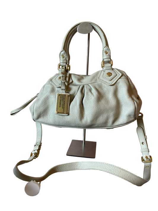 MARC BY MARC JACOBS Classic Q Baby Aidan Satchel – Ivory Leather