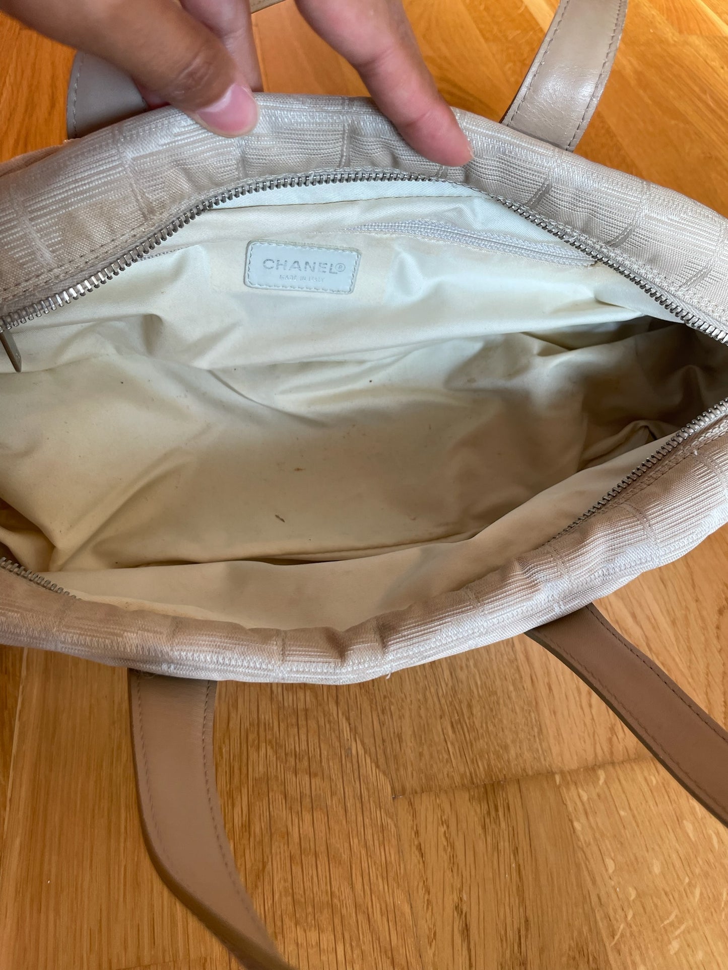Chanel Cambon Ligne Bowling Bag – Ivory Jacquard with Leather Trim
