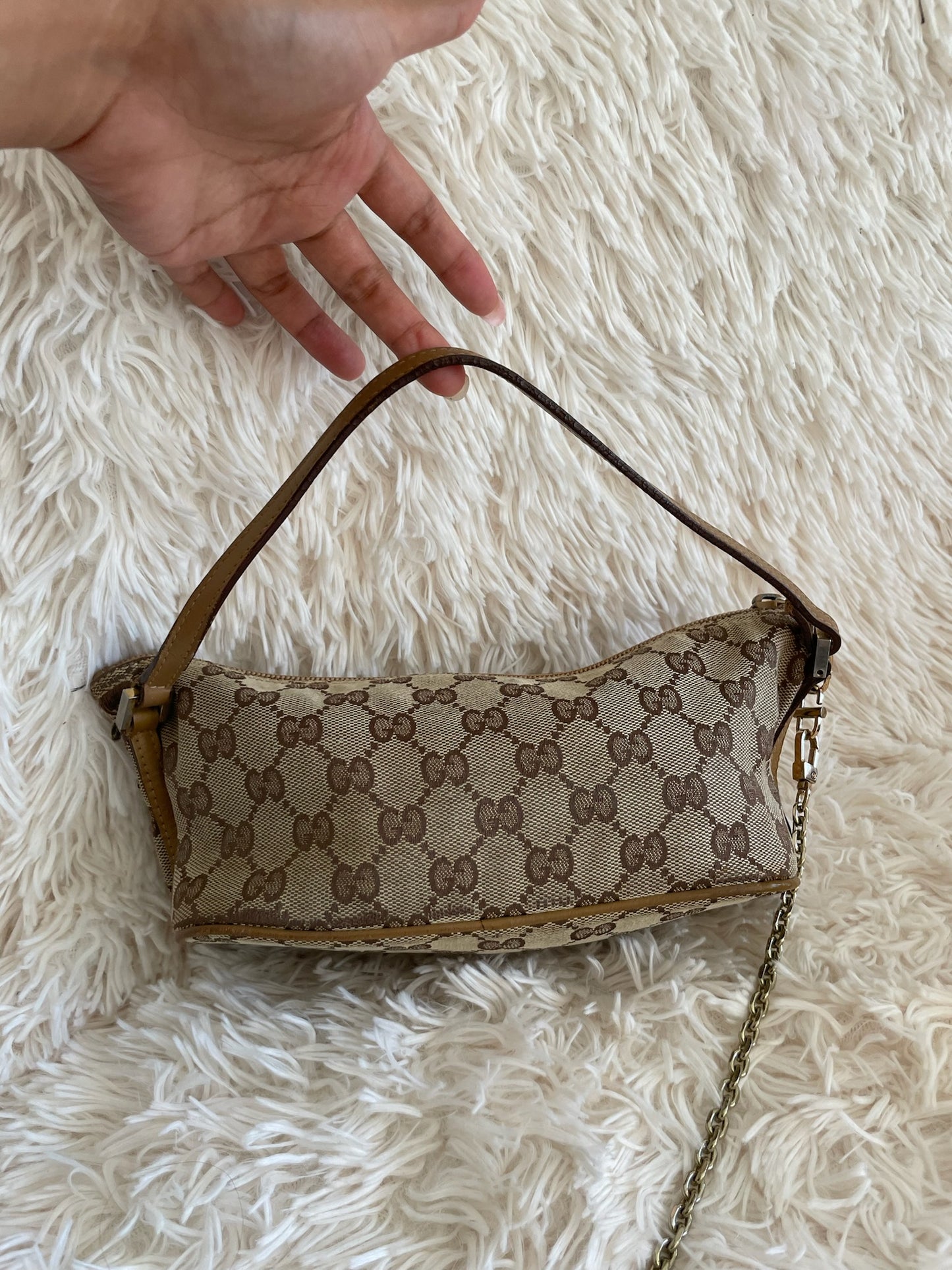 Gucci GG Canvas Mini Bag – Beige/Brown