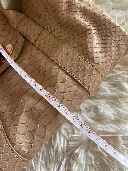 Mulberry Bayswater Limited Edition Tote Bag – Python Leather, Blush Pink