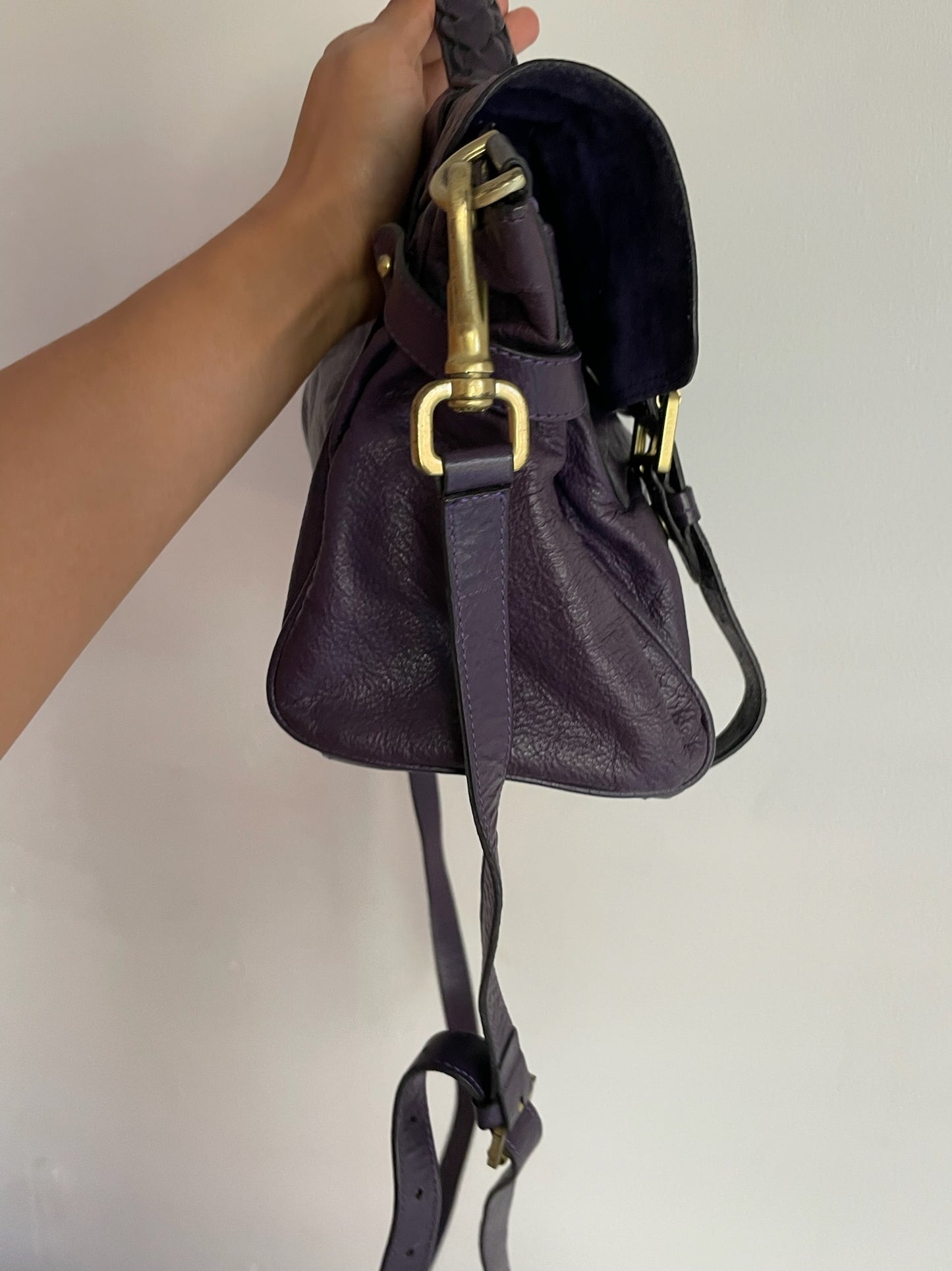 Mulberry Alexa Bag Medium – Plum Purple Leather