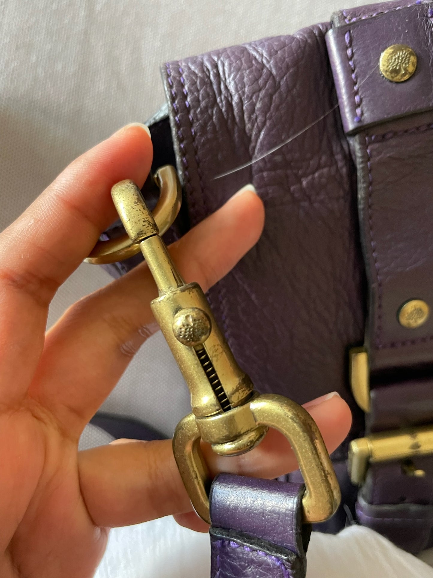 Mulberry Alexa Bag Medium – Plum Purple Leather