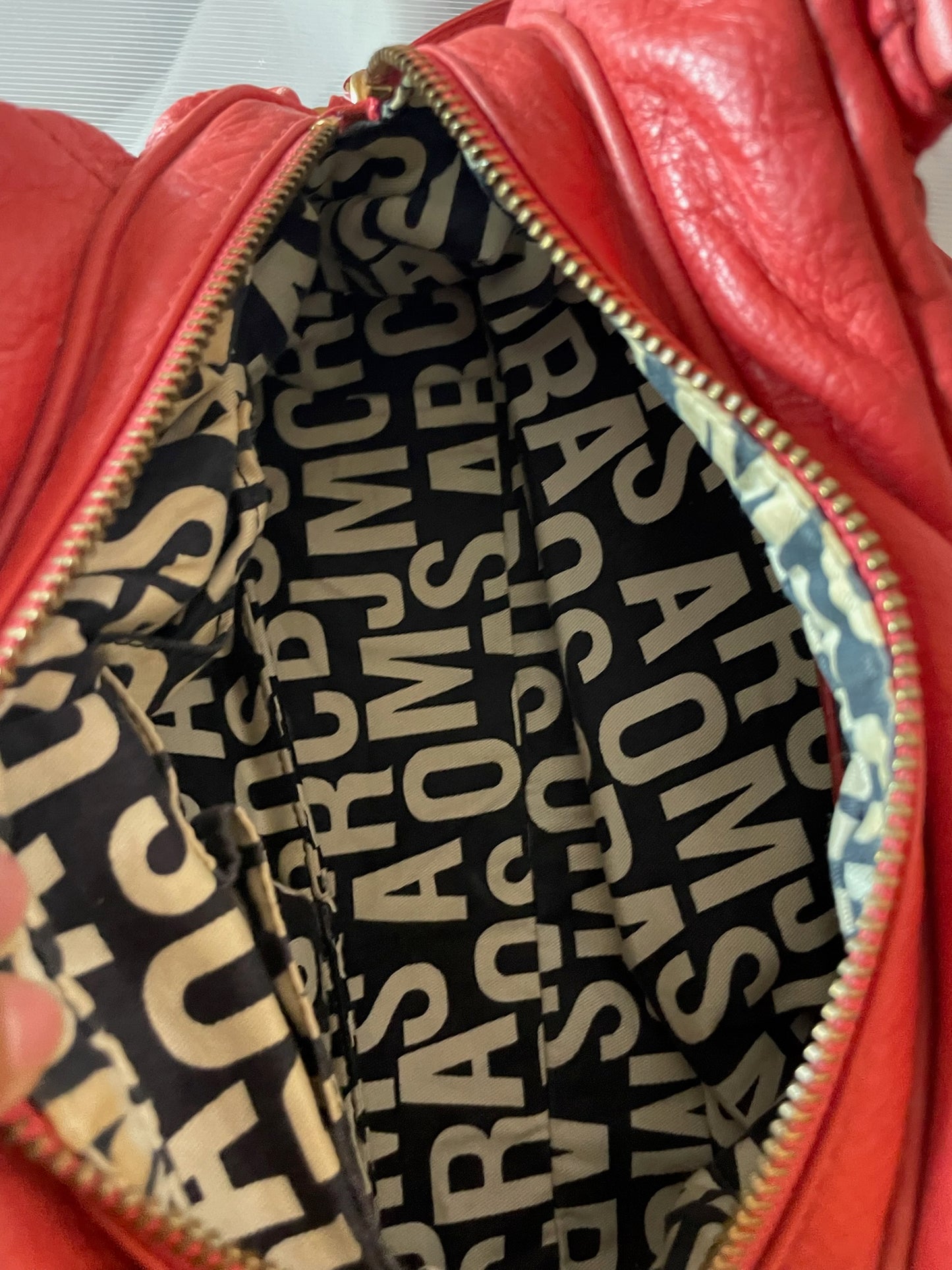 MARC BY MARC JACOBS Classic Q Baby Aidan Satchel – Red Leather